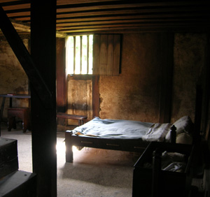 Farmstead interior at the Weald and Downland Museum